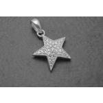 Silberne Sterne Juwelier Harnisch Sternanhänger mit Weihnachts-Motiv aus Silber zu Weihnachten 