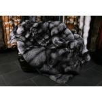 Silberfuchs Felldecke aus skandinavischen Fellen (SAGA Fur)