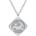 Silberne UNIQUE Silberketten mit Namen mit Sternzeichen-Motiv aus Silber für Damen 