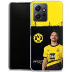 Silikon Hülle kompatibel mit Xiaomi Redmi Note 12 4G Case transparent Handyhülle Borussia Dortmund Mats Hummels BVB