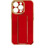 Rote iPhone 13 Pro Hüllen aus Silikon mit Ständer 