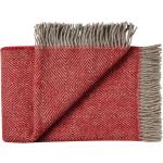 Rote Skandinavische Wolldecken & Plaids aus Textil 