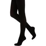 Schwarze Damenstrumpfhosen aus Fleece Größe XL für den für den Winter 