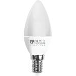 Silver Dekorative LED-Glühbirne Silver elektronische Kerze 7w=70w e14 5000k 620 lm kaltes Licht a+