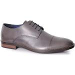 Graue Business Silver Street Hochzeitsschuhe & Oxford Schuhe mit Schnürsenkel aus Leder für Herren Größe 45 