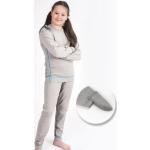 Silberne Lange Kinderschlafanzüge für Mädchen 