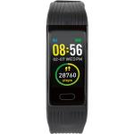 Schwarze Wasserdichte Silvercrest Fitness Tracker | Fitness Armbänder aus Kunststoff mit Bluetooth für Herren 