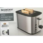 Silvercrest Toaster aus Edelstahl mit Brötchenaufsatz 