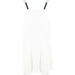 Reduzierte Weiße Silvian Heach Mini Sommerkleider mit Rüschen mit Reißverschluss aus Viskose enganliegend für Damen Größe XS für den für den Sommer 