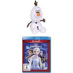 Simba 6315877641 Disney Frozen 2, Friends Olaf 25cm & Die Eiskönigin 2 (3D Blu-ray)