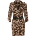 Braune Elegante Mini V-Ausschnitt Minikleider & kurze Kleider für Damen Größe XS 