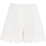 Reduzierte Weiße Bestickte Simone Rocha Faltenröcke mit Reißverschluss für Damen für den für den Sommer 