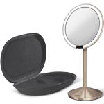 OWLKELA 16 x 12 cm, tragbarer, faltbarer Spiegel, Super HD, kompakter  Make-up-Spiegel, schwarzer PU-Leder-Reisespiegel, freistehender  Kosmetikspiegel