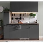Reduzierte Graue Respekta Küchenmöbel aus MDF Energieklasse mit Energieklasse F Breite 150-200cm, Höhe 200-250cm, Tiefe 50-100cm 
