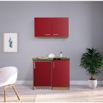 Rote Respekta Singleküchen & Miniküchen aus MDF Energieklasse mit Energieklasse F Breite 100-150cm, Höhe 50-100cm, Tiefe 50-100cm 