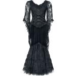 Schwarze Maxi Herzförmige Gothic-Kostüme aus Spitze für Damen Größe XL 