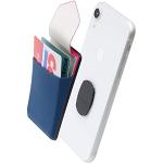 Sinjimoru Mini Geldbörse fürs Handy abnehmbar, Slim Wallet mit Wireless Charging Support, Visitenkarten Etui, Smart Wallet für iPhone & Android. Sinji Mount Flap Marine