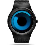 SINOBI Kreative Uhr Herren Sportuhr Quarz Mode Einzigartig Original Design Quartz Uhr Männer Sport Schwarz(S9659G-Black/Blue)