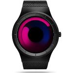 SINOBI Kreative Uhr Herren Sportuhr Quarz Mode Einzigartig Original Design Quartz Uhr Männer Sport Schwarz (Black/Purple)