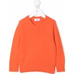 Reduzierte Orange Langärmelige V-Ausschnitt V-Pullover für Kinder 