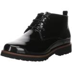 Reduzierte Schwarze Lack-Optik Business Sioux Hochzeitsschuhe & Oxford Schuhe mit Schnürsenkel aus Leder für Damen Größe 38,5 