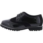 Schwarze Business Sioux Hochzeitsschuhe & Oxford Schuhe mit Schnürsenkel aus Glattleder für Damen Größe 39,5 