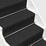 Schwarze Floordirekt Stufenmatten & Stufenteppiche aus Sisal 