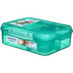 Sistema Bento Box LUNCH Brotdose Kinder mit Fächern | 1,65 L Lunchbox mit auslaufsicherem Joghurt- /Fruchtbehälter | BPA-frei | Gemischte Farben (nicht auswählbar)