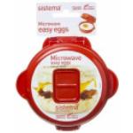 Sistema Mikrowellengeschirr 1117, Kunststoff rot, Eierkocher Easy Eggs, 271 ml