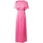 Reduzierte Pinke Unifarbene Sisters Point Maxi Sommerkleider aus Polyester enganliegend für Damen Größe L 