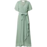 Pastellgrüne Unifarbene Casual Sisters Point Maxi Sommerkleider aus Polyester für Damen Größe M 
