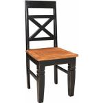 4-Fußstuhl SIT "Corsica" Stühle schwarz 4-Fuß-Stühle Shabby Chic, Vintage
