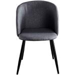 Dunkelgraue SIT Möbel Armlehnstühle aus Textil Breite 50-100cm, Höhe 50-100cm, Tiefe 50-100cm 2-teilig 