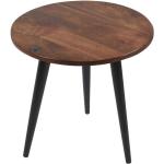 Braune SIT Möbel Runde Beistelltische & Ablagetische 50 cm aus Holz Breite 50-100cm, Höhe 0-50cm, Tiefe 50-100cm 