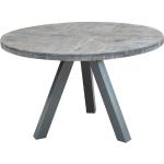 Graue Rustikale SIT Möbel Runde Runde Esstische 120 cm aus Massivholz Breite 100-150cm, Höhe 50-100cm, Tiefe 100-150cm 