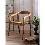 Beige SIT Möbel Teak-Stühle lackiert aus Massivholz mit Armlehne Breite 50-100cm, Höhe 50-100cm, Tiefe 50-100cm 