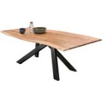 Schwarze Industrial SIT Möbel Esstische & Esszimmertische aus Massivholz Breite 150-200cm, Höhe 50-100cm, Tiefe 50-100cm 