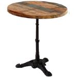 Schwarze Shabby Chic SIT Möbel Runde Runde Tische lackiert aus Gusseisen Breite 50-100cm, Höhe 50-100cm, Tiefe 50-100cm 