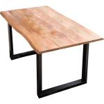 Bunte Industrial SIT Möbel Esstische Holz strukturiert aus Mangoholz Breite 150-200cm, Höhe 50-100cm, Tiefe 50-100cm 