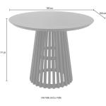 Moderne Runde Runde Esstische 100 cm furniert aus Holz Höhe 100-150cm, Tiefe 50-100cm 