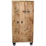 Bunte Rustikale SIT Möbel Garderobenschränke & Dielenschränke Lackierte aus Recyclingholz Breite 50-100cm, Höhe 150-200cm, Tiefe 0-50cm 