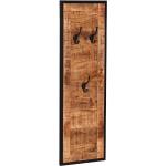 Schwarze Rustikale Wandgarderoben Design aus Holz Höhe 0-50cm, Tiefe 100-150cm 