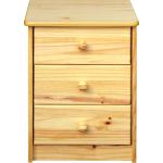 Braune SIT Möbel Nachttische Massivholz lackiert aus Massivholz mit Schublade Breite 0-50cm, Höhe 50-100cm, Tiefe 0-50cm 