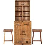Braune Rustikale SIT Möbel Küchenhängeschränke & Wrasenschränke lackiert aus Holz Breite 50-100cm, Höhe 50-100cm, Tiefe 0-50cm 