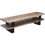 Hellbraune Industrial SIT Möbel TV-Lowboards & Fernsehtische aus Holz Breite 100-150cm, Höhe 0-50cm, Tiefe 0-50cm 