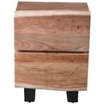 Bunte SIT Möbel Nachttische Massivholz aus Massivholz mit Schublade Breite 0-50cm, Höhe 50-100cm, Tiefe 0-50cm 