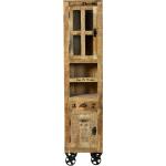 Bunte Rustikale SIT Möbel Küchenhochschränke Lackierte aus Mangoholz mit Schublade Breite 0-50cm, Höhe 150-200cm, Tiefe 0-50cm 