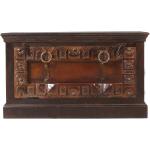 Braune Antike SIT Möbel Almirah Schuhschränke aus Recyclingholz Breite 50-100cm, Höhe 0-50cm, Tiefe 0-50cm 