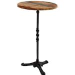 Schwarze Shabby Chic SIT Möbel Runde Runde Tische lackiert aus Recyclingholz Breite 50-100cm, Höhe 100-150cm, Tiefe 50-100cm 