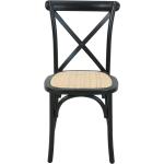 Schwarze SIT Möbel Hevea Polsterstühle aus Holz gepolstert Breite 0-50cm, Höhe 50-100cm, Tiefe 50-100cm 2-teilig 